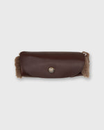 Load image into Gallery viewer, Shoe Polishing Mitt in Dark Brown Leather/Shearling
