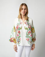 Load image into Gallery viewer, Cerere Blouse in Grenadilla Off White Cotton Popeline
