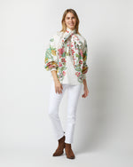 Load image into Gallery viewer, Cerere Blouse in Grenadilla Off White Cotton Popeline
