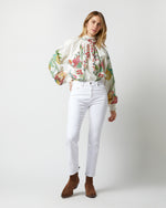 Load image into Gallery viewer, Cerere Blouse in Grenadilla Off White Cotton Popeline
