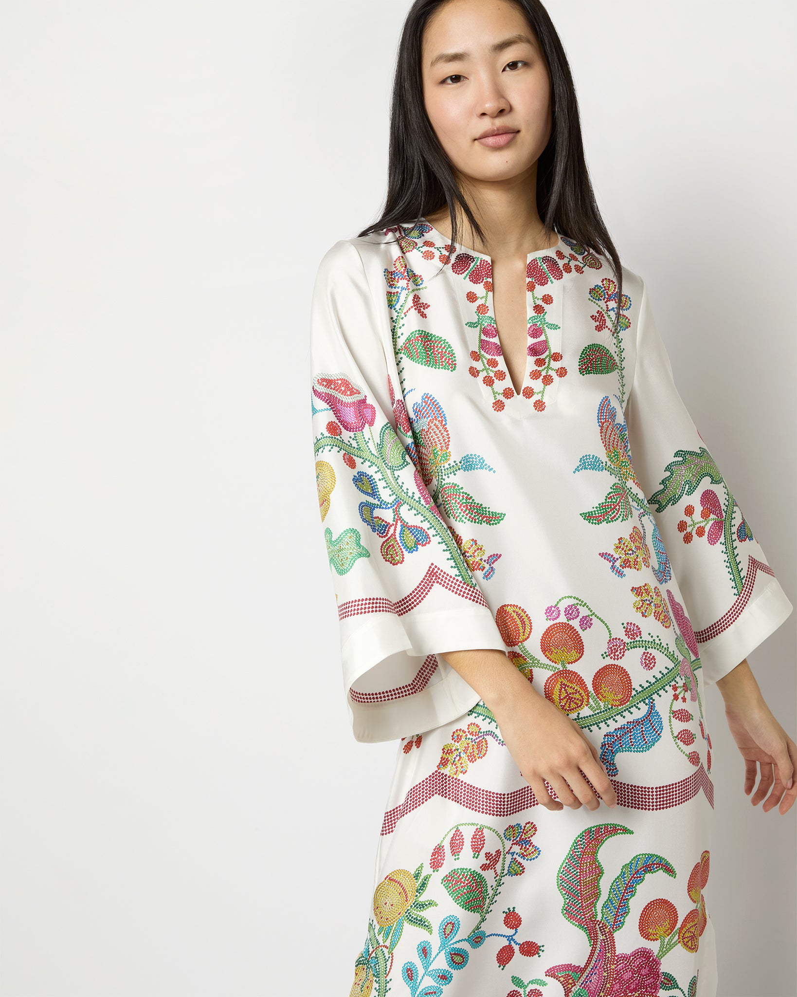 The Kaftan in Grenadilla Silk Twill