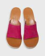 Load image into Gallery viewer, Ficus Heel in Raspberry Suede
