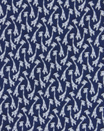 Load image into Gallery viewer, Silk Print Tie in Navy Giraffes
