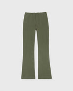 Load image into Gallery viewer, Faye Flare Cropped Pant in Olive Garment-Dyed Stretch Twill
