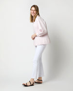 Load image into Gallery viewer, Liya Top in Pale Pink Floral Embroidered Poplin
