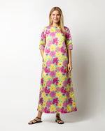 Load image into Gallery viewer, Paige Maxi Dress in Multi Spring Bloom Mikado

