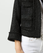 Load image into Gallery viewer, Kiki Jacket in Black Sparkle Tweed
