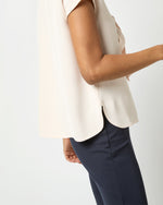 Load image into Gallery viewer, Atelier Tie-Neck Blouse in Pale Pink Silk Crepe de Chine
