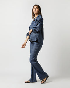 Norah Flare Pant in Indigo Stretch Cotolino