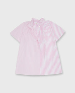 Atelier Kami Top in Pink Mixed Stripe Poplin