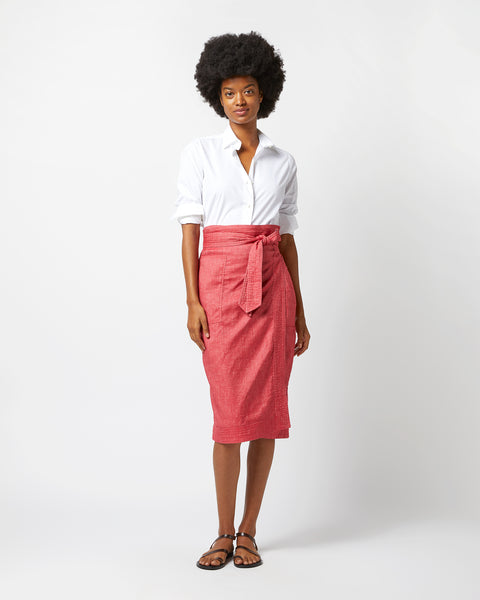 イロット IIROT COTTON WRAP SKIRT Naya Wrap Maxi Skirt - Scarf Azure, Blue, Green, White – SABO