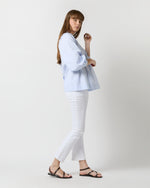 Load image into Gallery viewer, Liya Top in Sky Mixed Stripe Poplin
