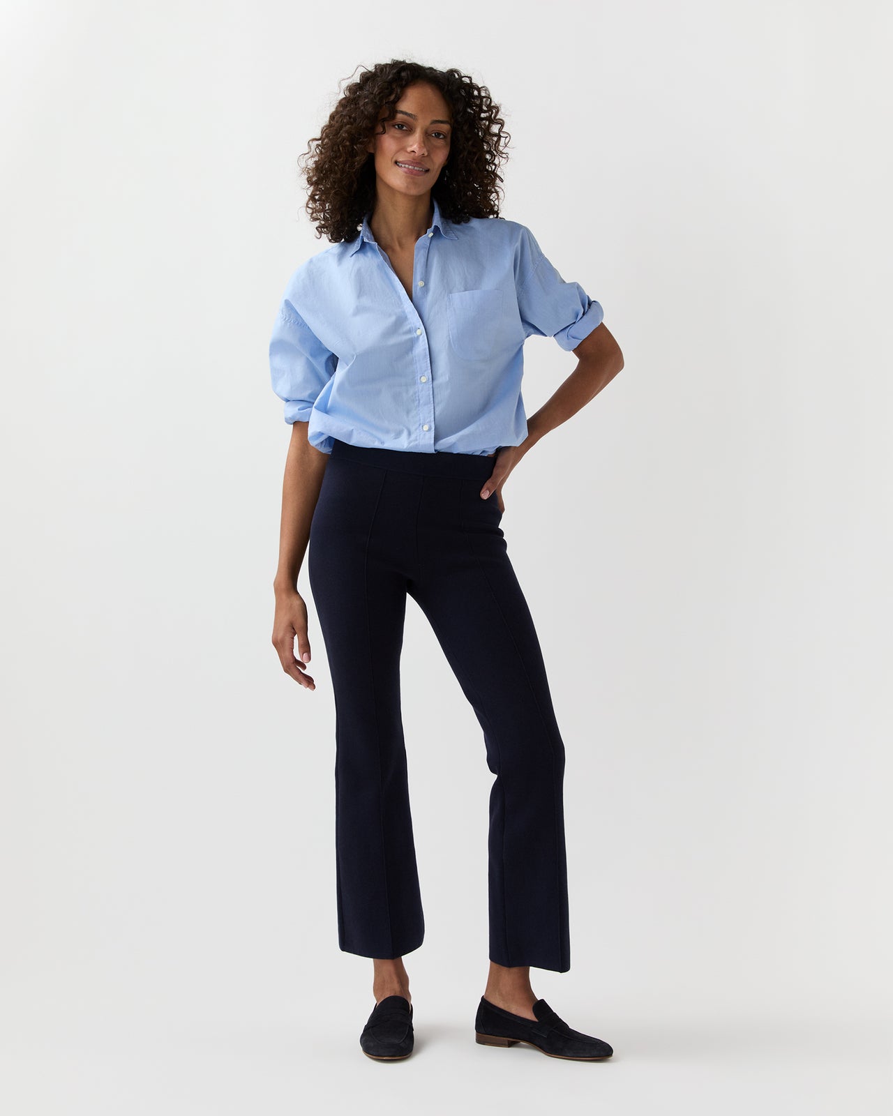 Weekender Shirt in Sky Summer Cloth