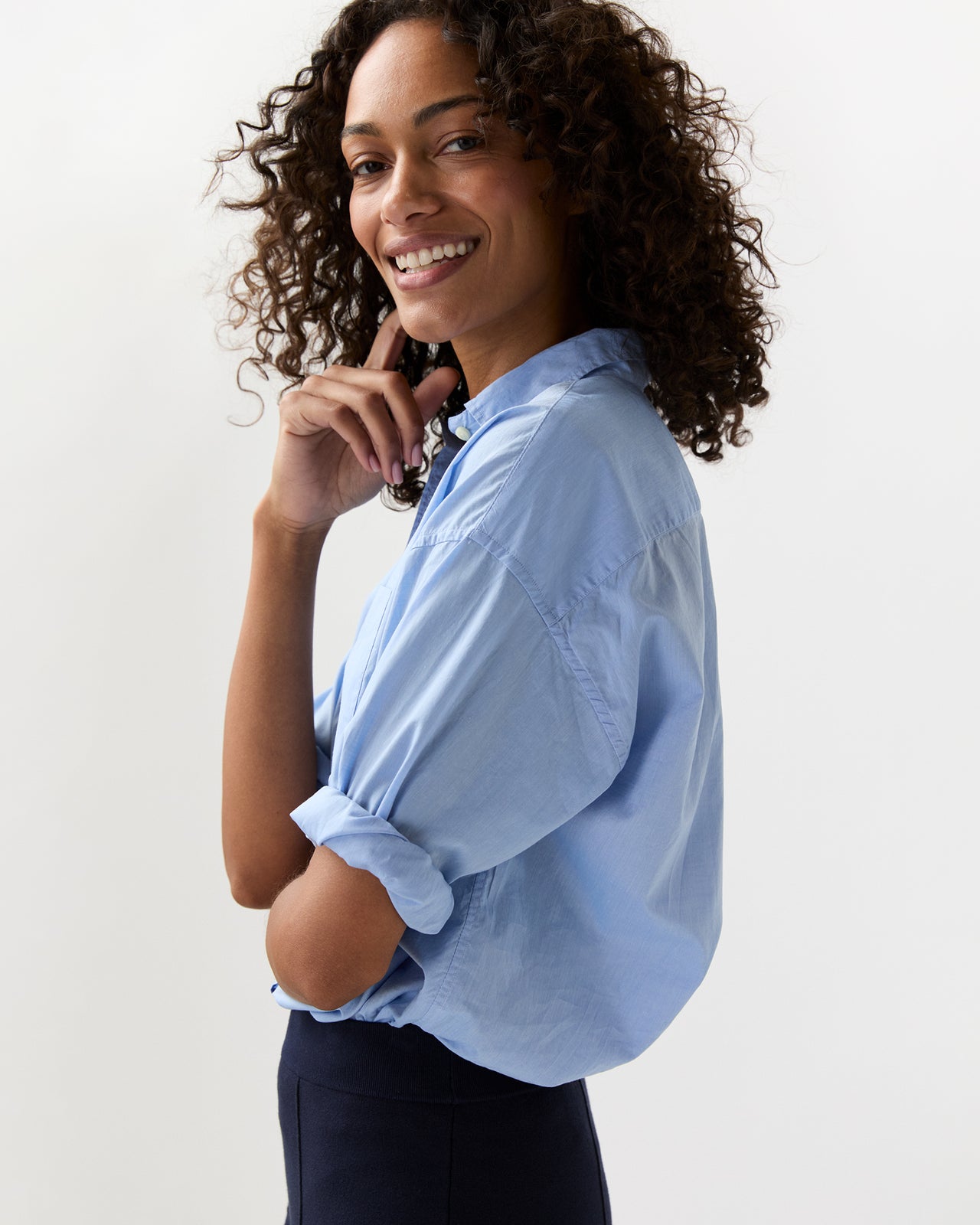 Weekender Shirt in Sky Summer Cloth