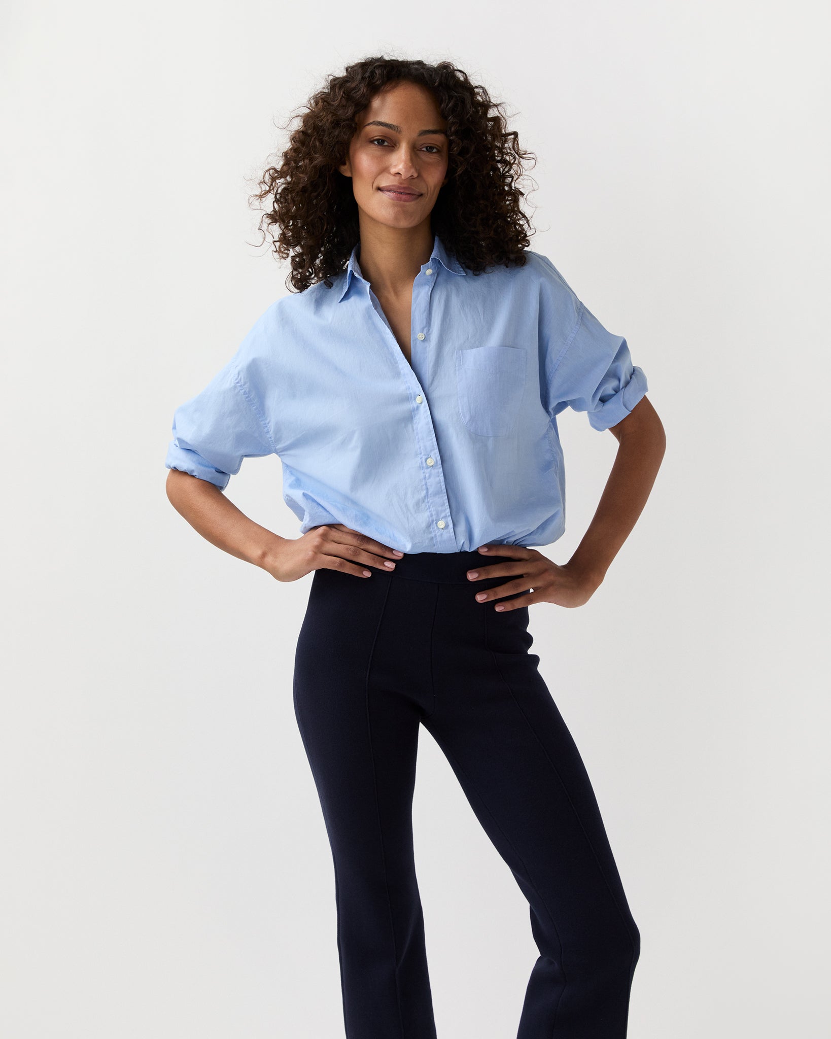 Weekender Shirt in Sky Summer Cloth