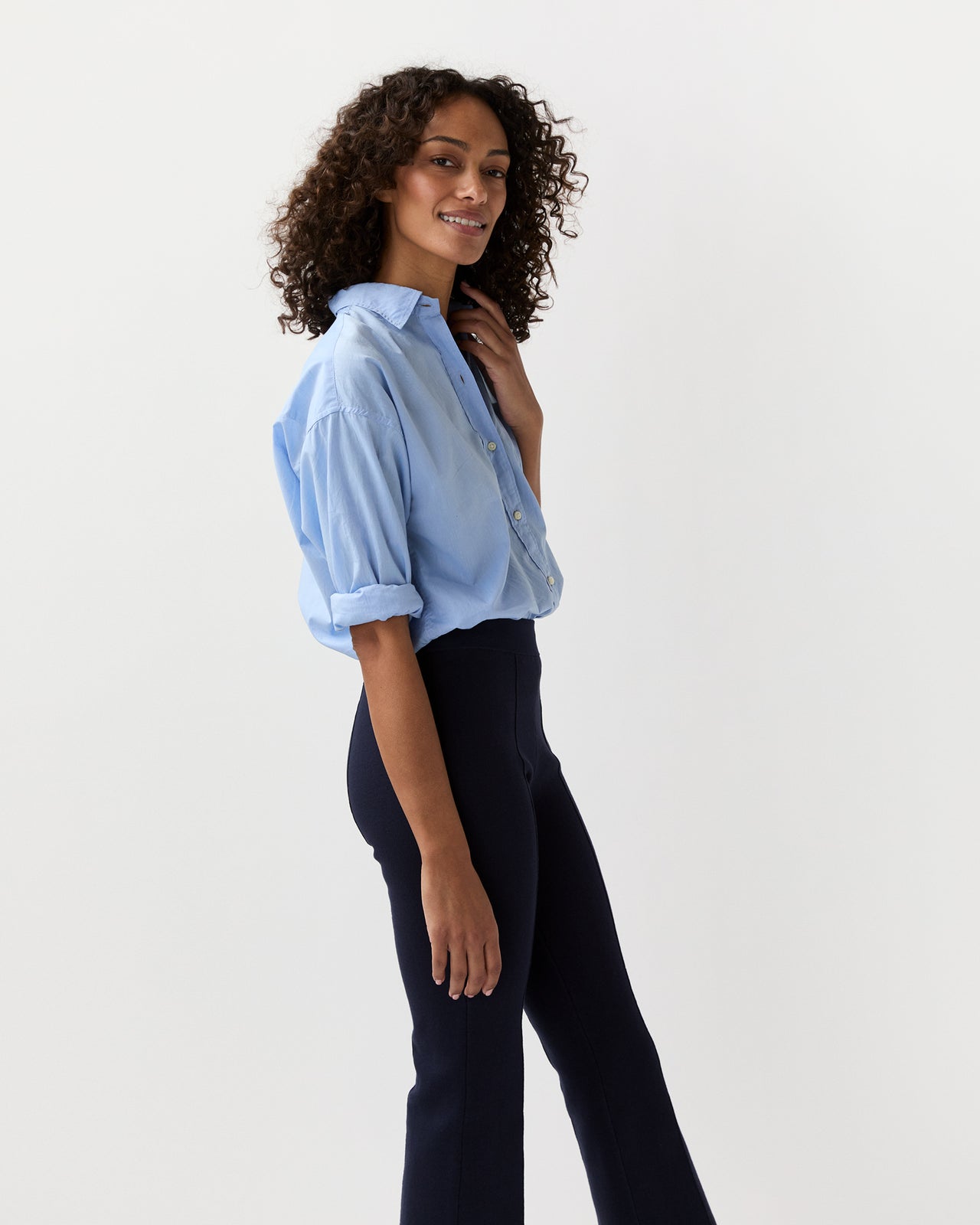 Weekender Shirt in Sky Summer Cloth