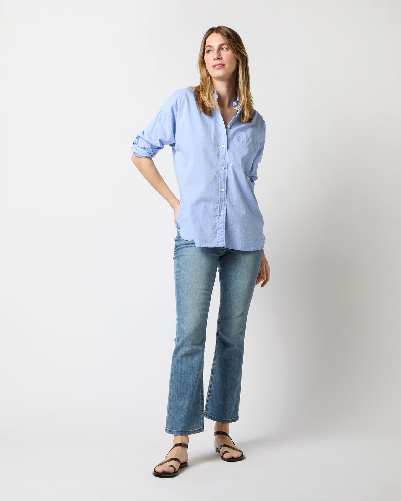 Weekender Shirt in Sky Summer Cloth