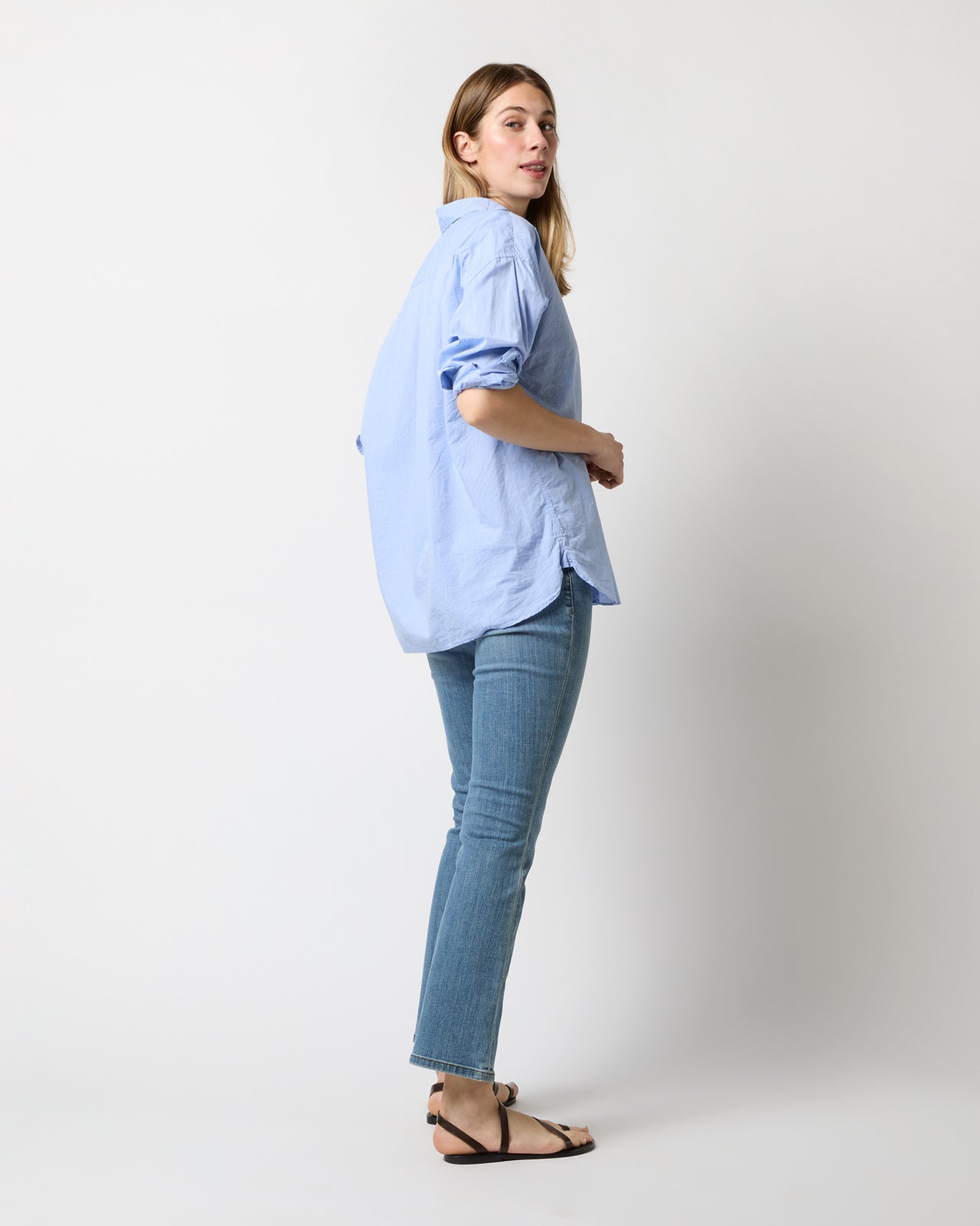 Weekender Shirt in Sky Summer Cloth