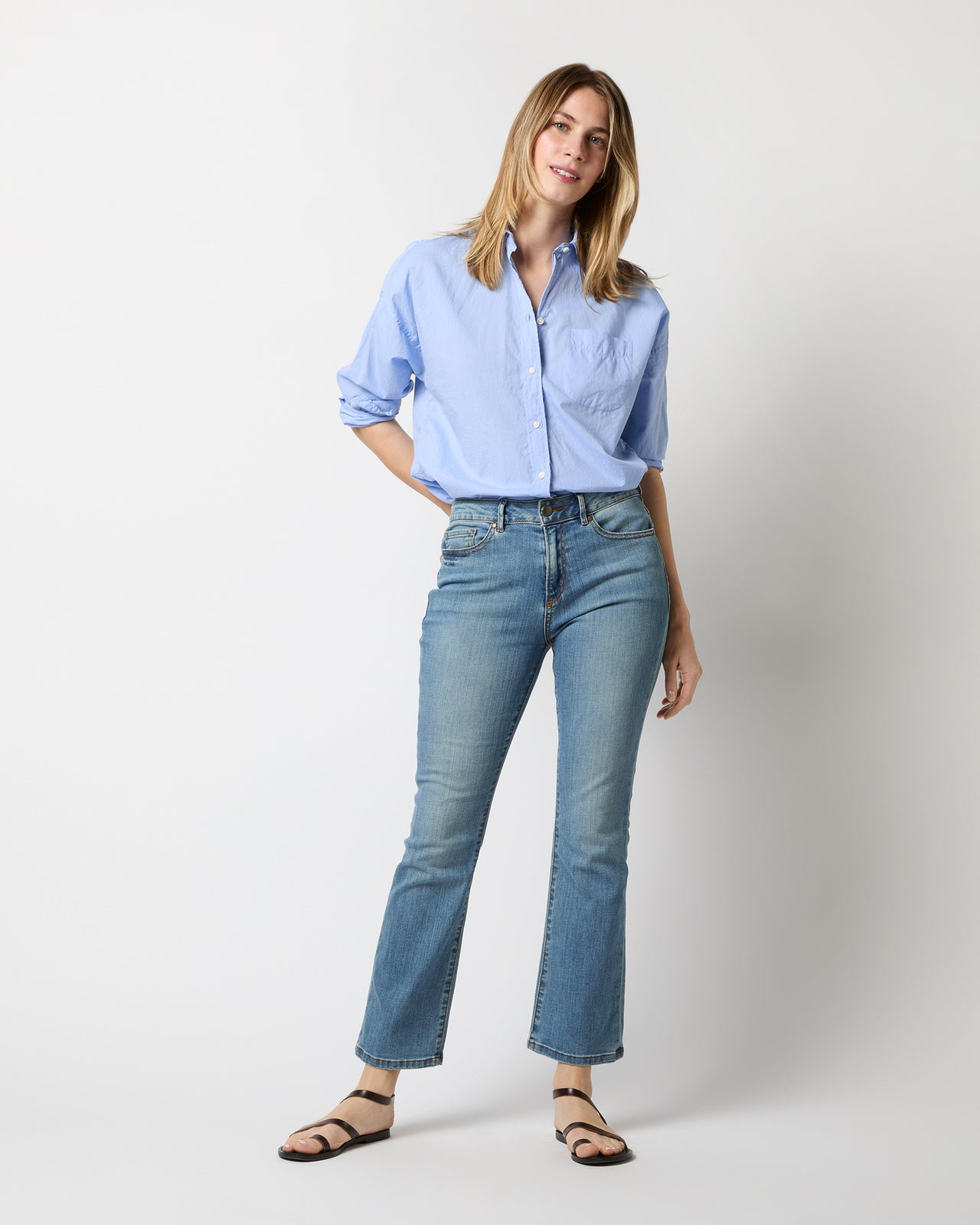 Weekender Shirt in Sky Summer Cloth