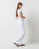 Load image into Gallery viewer, Hutton Pant in White Stretch Cotolino
