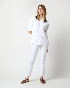 Weekender Shirt in White Poplin
