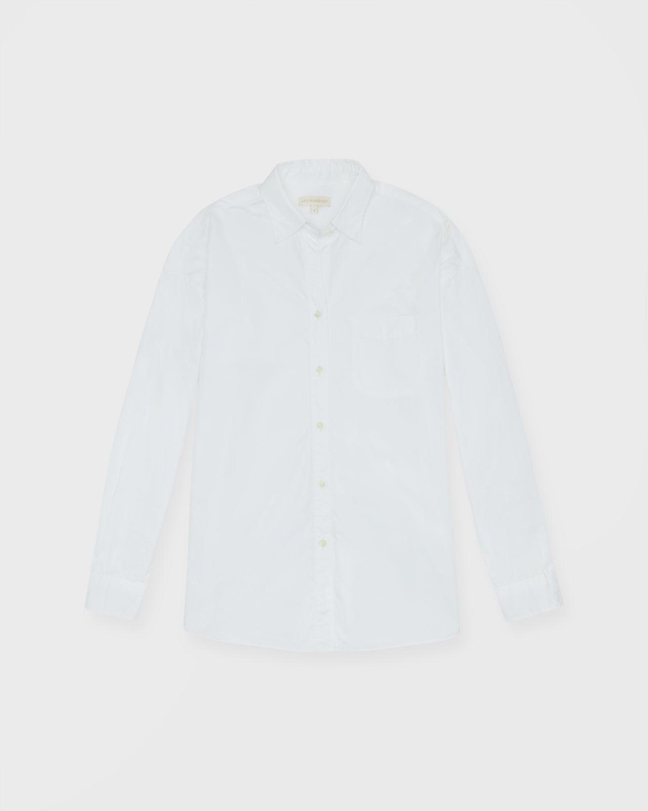 Weekender Shirt in White Poplin