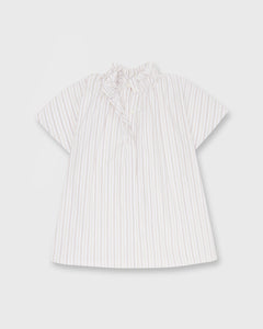 Atelier Kami Top in Sand Multi Stripe Poplin