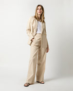 Load image into Gallery viewer, Hutton Pant in Sand Stretch Cotolino
