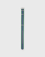 Load image into Gallery viewer, Nato Watch Strap in Green/Blue/Red Stripe
