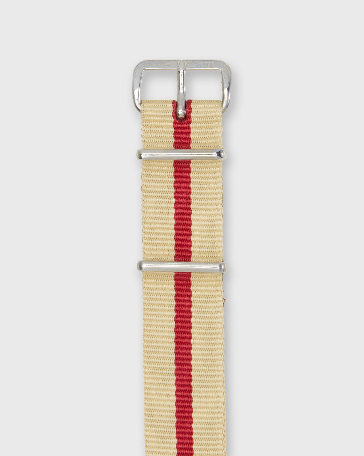 Nato Watch Strap in Butter/Red Stripe