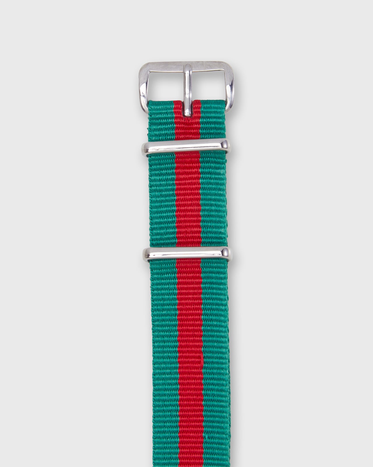 Nato Watch Strap in Green/Red Stripe