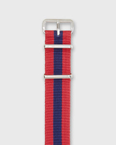 Nato Watch Strap in Red/Navy Stripe
