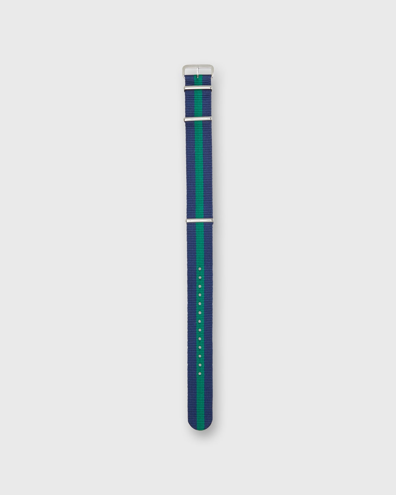 Nato Watch Strap in Navy/Green Stripe