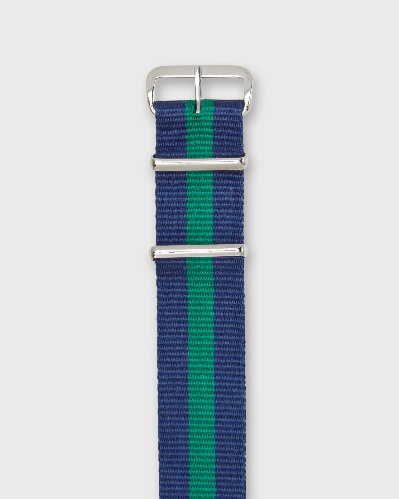 Nato Watch Strap in Navy/Green Stripe