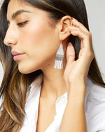 Load image into Gallery viewer, Franjette Earrings in Silver
