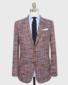 Ghost Blazer in Red/White/Blue Tweed