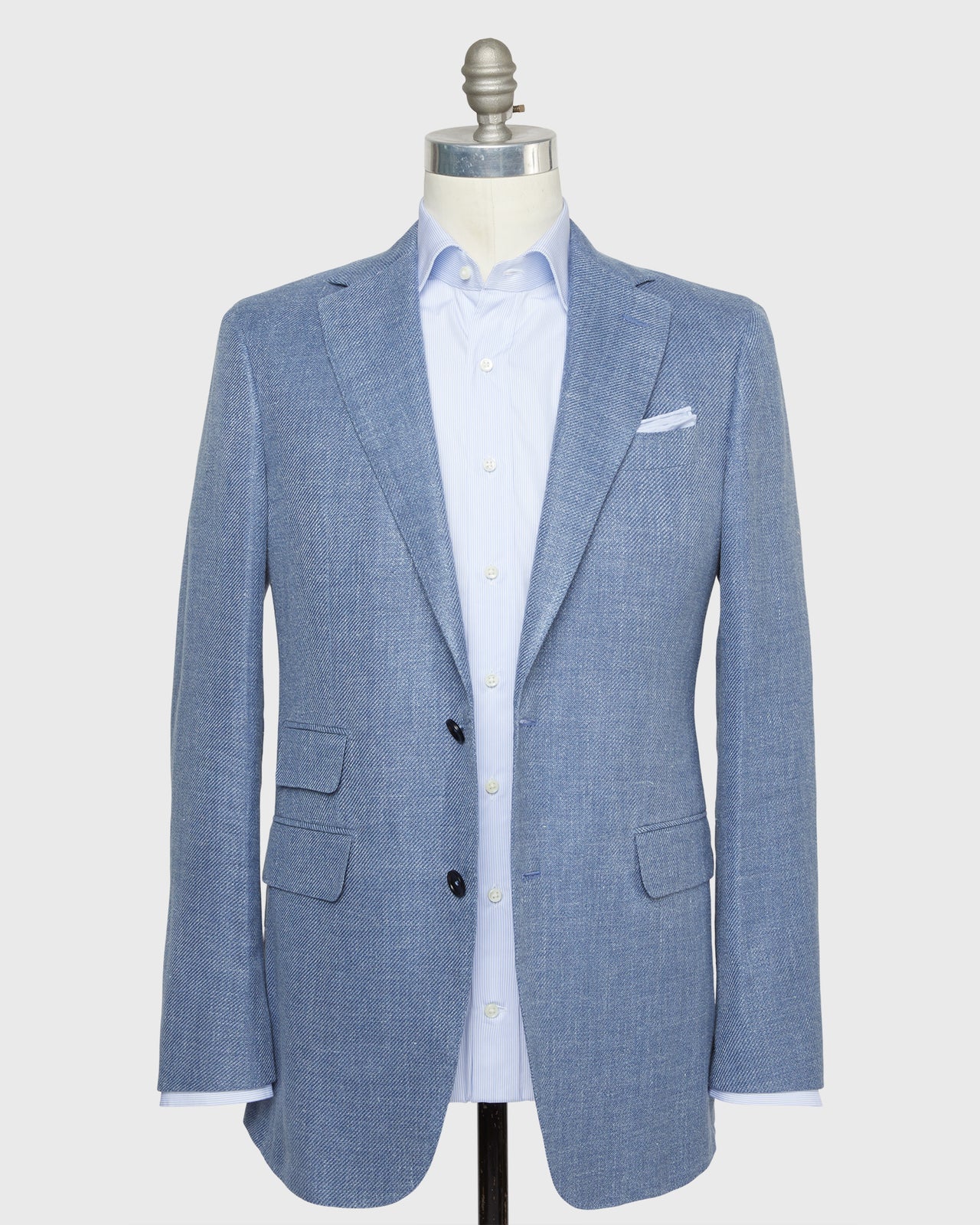 Kincaid No. 2 Jacket in Pale Blue Hopsack