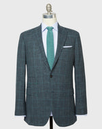 Load image into Gallery viewer, Virgil No. 3 Suit in Sage/Navy/Aegean Mix Glen Plaid Hopsack
