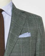 Load image into Gallery viewer, Virgil No. 4 Jacket in Sage/Sky/Brown Windowpane Twill
