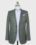Load image into Gallery viewer, Virgil No. 4 Jacket in Sage/Sky/Brown Windowpane Twill
