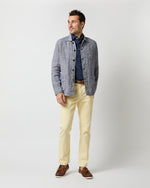 Load image into Gallery viewer, Chore Jacket in Navy/White Houndstooth Hopsack

