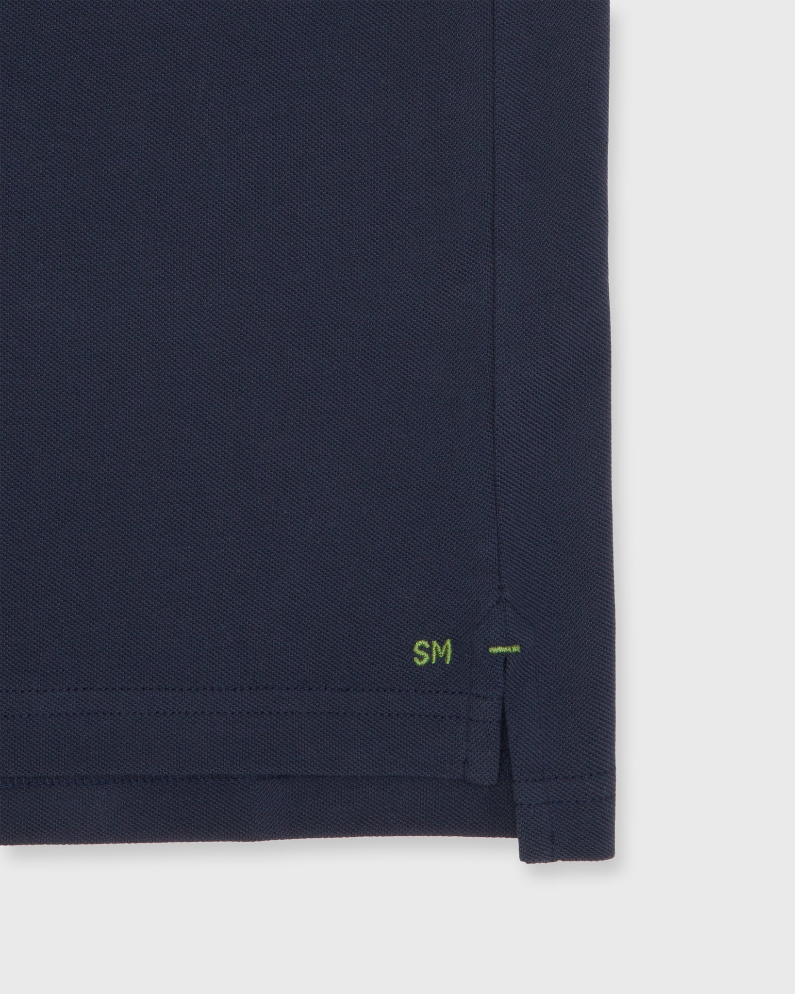 Court Polo in Navy Pima Pique