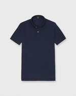 Load image into Gallery viewer, Court Polo in Navy Pima Pique
