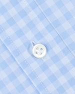 Load image into Gallery viewer, Otto Handmade Sport Shirt in Blue/Sky Gingham Poplin
