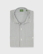 Load image into Gallery viewer, Marquez Shirt in Smoke/Seaglass Double Stripe Poplin

