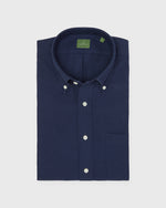 Load image into Gallery viewer, Short-Sleeved Button-Down Sport Shirt in Navy Oxford
