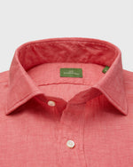 Load image into Gallery viewer, Spread Collar Sport Shirt in Poppy Linen
