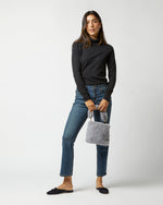 Load image into Gallery viewer, Faux Fur Bucket Bag in Grey
