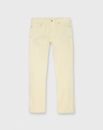Load image into Gallery viewer, Slim Straight Jean in Pale Yellow Garment-Dyed Denim
