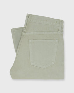 Slim Straight Jean in Spring Olive Garment-Dyed Denim